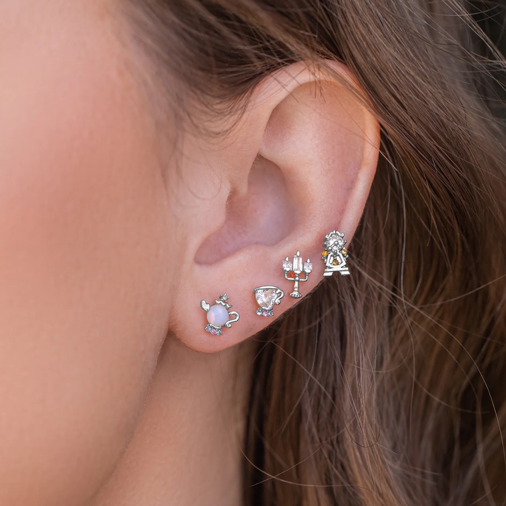 Disney’s Beauty And The Beast Earring Set, Beauty And The Beast Earrings